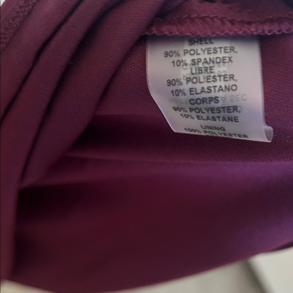 Vince Camuto Velvet Cowlneck Gown Burgundy - Picture 9 of 11